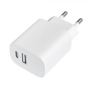 Leotec Cargador Universal Carga Rapida 1xUSB-C PD + 1x USB-A 20W