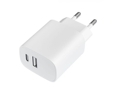 Leotec Cargador Universal Carga Rapida 1xUSB-C PD + 1x USB-A 20W