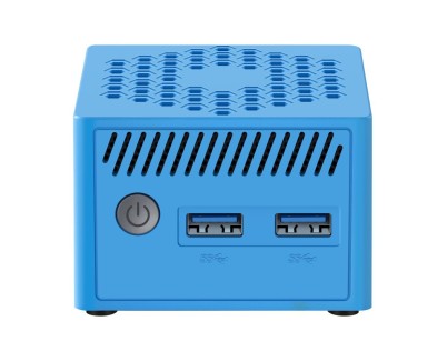 Leotec MiniPc N100 Mini Ordenador Intel Alder Lake N100 a 3.8Ghz - 8GB - 128GB SSD - RJ-45, USB-3.0, HDMI, VGA, DisplayPort - Color Azul