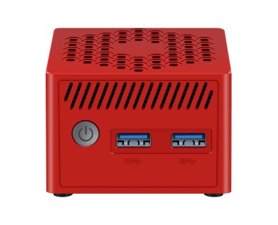 Leotec MiniPc N100 Mini Ordenador Intel Alder Lake N100 a 3.8Ghz - 8GB - 128GB SSD - RJ-45, USB-3.0, HDMI, VGA, DisplayPort - Color Rojo