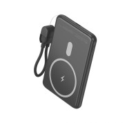 Leotec Powerbank Inalambrico 5.000 mAh -  PD 20W - Qi 15W - Color Negro