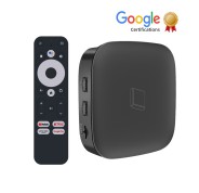 Leotec Show GC216 Receptor Android TV Box 4K WiFi Quad Core 2GB 16GB - Certificacion de Google y Netflix - Bluetooth, HDMI, USB 2.0 y Ethernet - Mando a Distancia