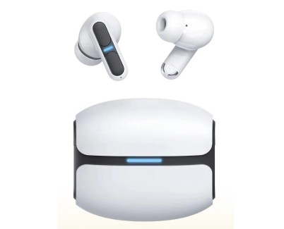 Leotec TWS Gaming Nebula Fit Auriculares Bluetooth 6.0 - Estuche de Carga - Color Blanco