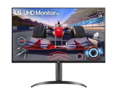 LG 32UR550K-B Monitor 32.5" IPS UltraHD 4K HDR10 - 60Hz - Respuesta 4ms - Altavoces 10W - 16:9 - HDMI, DisplayPort - Ajustable en Altura e Inclinacion - Pivotante - VESA 100x100mm - Color Negro