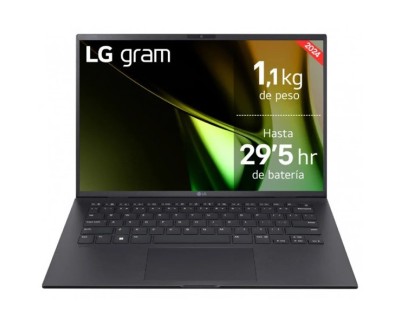 LG Gram 14Z90S-G.AD78B Portatil 14\" Intel Evo Core Ultra 7 155H - 32GB - 1TB SSD - W11 Home 64 - Color Negro - Teclado QWERTY (ES)