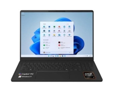 LG Gram 16U55U-G.AU75BN Portatil 16\" AMD Ryzen AI 7 445 - 16GB DDR5 - 512GB SSD - Windows 11 Home - Color Negro - Teclado QWERTY (ES)