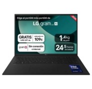 LG Gram 17Z90TL-G.AU88BN Portatil 17\" Intel Core Ultra 7 258V - 32GB DDR5 - 1TB SSD - Windows 11 Home - Color Negro - Teclado QWERTY (ES)