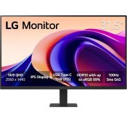 LG Monitor LED 31.5\" IPS QHD HDR10 100Hz - Respuesta 5ms - Angulo de Vision 178º - 16:9 - HDMI, USB-C - VESA 100x100mm