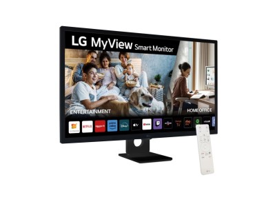 LG Smart Monitor 31.5\" IPS Full HD 1080p HDR10 - WebOS 23, Bluetooth, HDMI, DisplayPort, USB-A - Altavoces y Mando a Distancia - VESA 100x100mm
