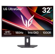 LG UltraGear Monitor 31.5\" Curvo 1000R VA QHD FreeSync 180Hz - Respuesta 1ms - 16:9 - HDMI, DisplayPort - VESA 100x100mm