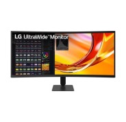 LG Ultrawide Monitor 34\" Curvo 1800R VA WQHD 120Hz HDR10 AMD FreeSync Premium - Respuesta 5ms - 21:9 - HDMI, Displayport - VESA 100x100 - Color Negro