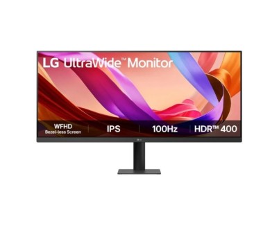 LG Ultrawide Monitor 34\" LED WFHD 100Hz HDR400 - 21:9 - HDMI, Displayport - VESA 100x100 - Color Negro