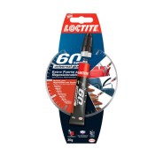 Loctite 60Sec Pegamento Extrafuerte 20gr - Pega en 60 Segundos - Adhesivo Reposicionable en Gel Transparente - Ideal para Superficies Verticales