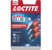 Loctite Pack de 3 Super Glue-3 Mini Trio Original - 1gr - Triple Resistencia - Adhesivo Transparente - Pegado y Fuerza Instantanea - 2229418/2229419/2640065/2961387