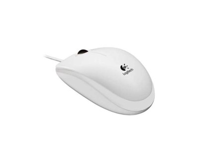 Logitech B100 Raton USB 800dpi - 3 Botones - Uso Ambidiestro - Cable de 1.80m - Color Blanco