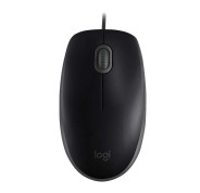 Logitech B110 Silent Raton USB 1000dpi - 3 Botones - Silencioso - Uso Ambidiestro - Cable de 1.80m - Color Negro