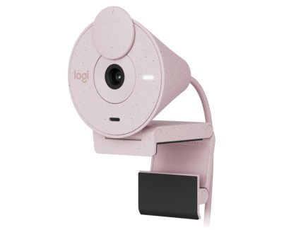 Logitech Brio 300 Webcam Full HD - 2 Megapixeles - Campo Visual 70º - Color Rosado