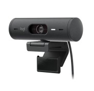 Logitech Brio 505 Webcam - 1080P - Zom Digital 4X - Enfoque Automatico - Microfono Estero - Negro