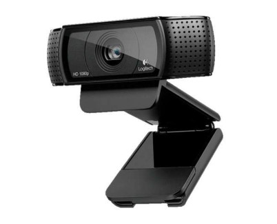 Logitech C920 Webcam HD Pro 1080p - USB 2.0 - Microfonos Integrados - Enfoque Automatico - Cable de 1.83m - Color Negro