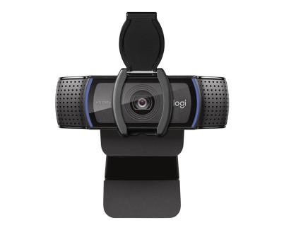Logitech C920s Webcam HD Pro 1080p - USB 2.0 - Enfoque Automatico - Microfonos Integrados - Tapa de Obturador - Campo Visual de 78º - Cable de 1.50m - Color Negro