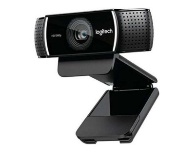 Logitech C922 Pro Stream Webcam Full HD 1080p USB - Microfonos Integrados - Tripode de Mesa - Cable de 1.50m - Color Negro