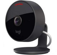 Logitech Circle View Camara de Videovigilancia WiFi FullHD 1080p - Angulo de Vision 180º - 2 Canales Audio - Microfono y Altavoz Integrado - Vision Nocturna - Color Negro