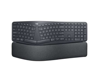 Logitech Ergo K860 Teclado Bluetooth Inalambrico USB - Ergonomico - Reposamuñecas - Color Negro