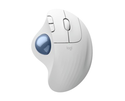 Logitech Ergo M575S Raton Inalambrico Trackball USB 2000dpi - 5 Botones - Uso Diestro - Color Blanco Crudo