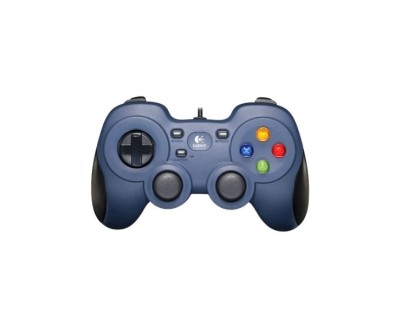 Logitech F310 Mando/Gamepad USB - 10 Botones Programables - Cable de 1.80m - Color Azul