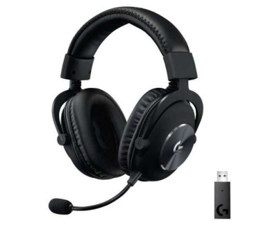 Logitech G Pro X Auriculares Gaming Inalambricos DTS 7.1 con Microfono - Tecnologia Lightspeed - Microfono Flexible - Diadema Ajustable - Almohadillas Acolchadas - Altavoces de 50mm - Color Negro