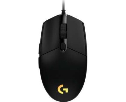 Logitech G203 Lightsync Raton USB 8000dpi - 5 Botones Programables - Iluminacion RGB Lightsync - Uso Diestro - Cable de 2.10m - Color Negro