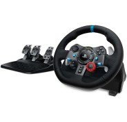 Logitech G29 Driving Force Juego de Volante y Pedales Compatible con PS3, PS4, PS5 y PC - Giro 900º - Efecto Force Feedback - Freno No Lineal - Volante de Aluminio, Cuero y Acero - Pedales Ajustables - Adaptable a Mesa y Soporte