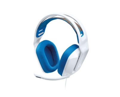 Logitech G335 Auriculares Gaming con Microfono - Adaptador USB-C - Multiplataforma - Altavoces Dinamicos - Jack 3.5mm - Color Blanco