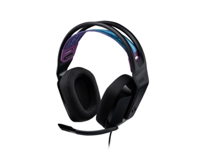 Logitech G335 Auriculares Gaming con Microfono - Adaptador USB-C - Multiplataforma - Altavoces Dinamicos - Jack 3.5mm - Color Negro