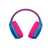 Logitech G435 Auriculares Gaming Inalambricos - Diadema Ajustable - Bluetooth LightSpeed - 2 Microfonos - Color Azul y Frambuesa
