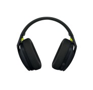 Logitech G435 Auriculares Gaming Inalambricos - Diadema Ajustable - Bluetooth LightSpeed - 2 Microfonos - Color Negro y amarillo fluorescente
