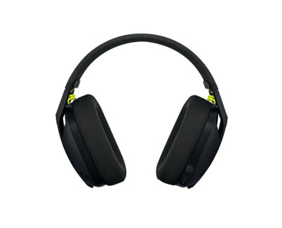 Logitech G435 Auriculares Gaming Inalambricos - Diadema Ajustable - Bluetooth LightSpeed - 2 Microfonos - Color Negro y amarillo fluorescente