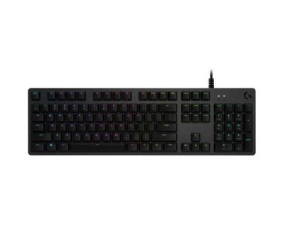 Logitech G512 Teclado Mecanico Gaming USB - Teclas Mecanicas GX Brown - Iluminacion RGB Lightsync - Superficies de Metal - Cable de 1.80cm - Color Negro