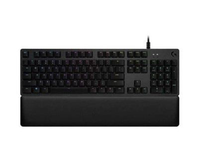 Logitech G513 Teclado Mecanico Gaming USB - Teclas Mecanicas GX Brown - Iluminacion RGB Lightsync - Superficies de Metal - Reposamuñecas de Espuma - Cable de 30cm - Color Negro