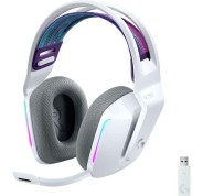 Logitech G733 Auriculares Gaming Inalambricos DTS 7.1 con Microfono - Tecnologia Lightspeed - Iluminacion RGB - Autonomia hasta 29h - Microfono Extraible - Almohadillas Acolchadas - Controles en Auricular - Color Blanco