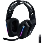 Logitech G733 Auriculares Gaming Inalambricos DTS 7.1 con Microfono - Tecnologia Lightspeed - Iluminacion RGB - Autonomia hasta 29h - Microfono Extraible - Almohadillas Acolchadas - Controles en Auricular - Color Negro