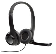 Logitech H390 Auriculares con Microfono Plegable USB - Diadema Ajustable - Almohadillas Acolchadas - Controles en Cable - Cable de 2.33m - Color Negro