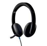 Logitech H540 Auriculares con Microfono USB - Microfono Plegable - Diadema Ajustable - Almohadillas Acolchadas - Controles en Auricular - Cable de 1.80m - Color Negro