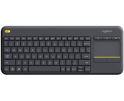 Logitech K400 Plus Teclado Inalambrico Touchpad - PC, TV - Color Negro