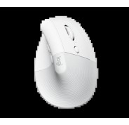 Logitech Lift Raton Vertical Bluetooth e Inalambrico USB 4000dpi - 5 Botones - Uso Diestro - Color Blanco