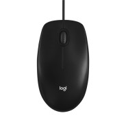 Logitech M100 Raton USB 1000dpi - 3 Botones - Uso Ambidiestro - Cable de 1.80m - Color Negro