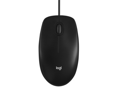 Logitech M100 Raton USB 1000dpi - 3 Botones - Uso Ambidiestro - Cable de 1.80m - Color Negro