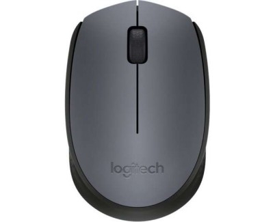 Logitech M170 Raton Inalambrico 1000dpi - 3 Botones - Uso Ambidiestro - Color Gris/Negro