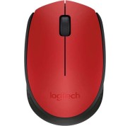 Logitech M171 Raton Inalambrico 1000dpi - 3 Botones - Uso Ambidiestro - Color Rojo