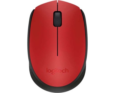 Logitech M171 Raton Inalambrico 1000dpi - 3 Botones - Uso Ambidiestro - Color Rojo